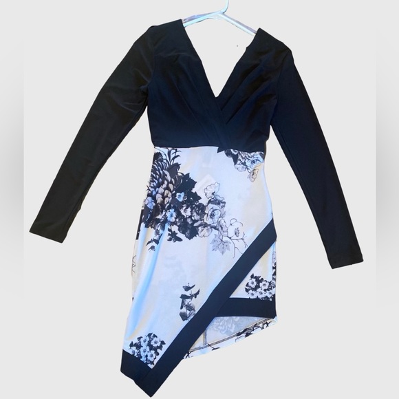 Windsor Dress, black and white, small - Picture 1 of 3